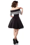 Vintage-Kleid schwarz/weiß/stripe von Belsira kaufen - Fesselliebe