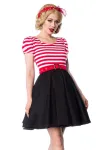 Jersey Kleid schwarz/weiß/rot von Belsira kaufen - Fesselliebe