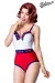 Marine Swimsuit weiß/blau/rot von Belsira