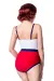 Marine Swimsuit weiß/blau/rot von Belsira