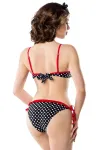 Retro Bikini schwarz/weiß/rot von Belsira kaufen - Fesselliebe