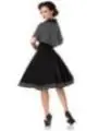 Swing-Kleid mit Cape schwarz/weiß von Belsira kaufen - Fesselliebe