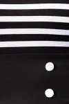 Jersey-Top schwarz/weiß/stripe von Belsira kaufen - Fesselliebe