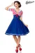 Swing-Kleid im Marinelook blau/rot/weiß von Belsira