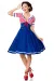 Swing-Kleid im Marinelook blau/rot/weiß von Belsira