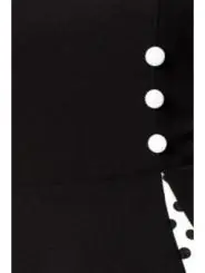 Vintage-Kleid mit Bolero schwarz/weiß von Belsira kaufen - Fesselliebe