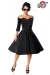 Belsira Premium Vintage Swing-Kleid schwarz von Belsira