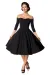 Belsira Premium Vintage Swing-Kleid schwarz von Belsira