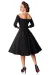 Belsira Premium Vintage Swing-Kleid schwarz von Belsira