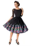 Belsira Premium besticktes Swing-Kleid schwarz von Belsira kaufen - Fesselliebe