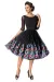 Belsira Premium besticktes Swing-Kleid schwarz von Belsira