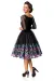 Belsira Premium besticktes Swing-Kleid schwarz von Belsira