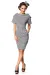 Premium Vintage-Kleid grau von Belsira