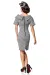 Premium Vintage-Kleid grau von Belsira