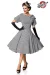 Premium Vintage Swingkleid grau von Belsira