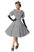 Premium Vintage Swingkleid grau von Belsira