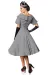 Premium Vintage Swingkleid grau von Belsira