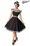 Premium Vintage Swing-Kleid schwarz/weiß von Belsira kaufen - Fesselliebe