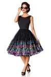 Belsira Premium Vintage Blumenkleid schwarz von Belsira kaufen - Fesselliebe