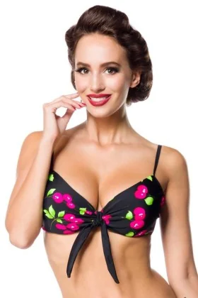 Swim Bra schwarz/pink von Belsira