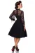 Longsleeve Spitzenkleid schwarz von Belsira