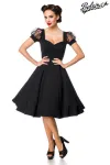 Kleid mit Puffärmeln schwarz von Belsira kaufen - Fesselliebe