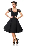 Kleid mit Puffärmeln schwarz von Belsira kaufen - Fesselliebe