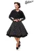 SWING-KLEID MIT CAPE schwarz von Belsira