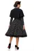 SWING-KLEID MIT CAPE schwarz von Belsira