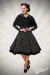 SWING-KLEID MIT CAPE schwarz von Belsira