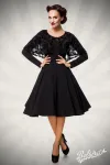 Retrokleid mit Cape schwarz von Belsira kaufen - Fesselliebe