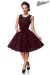 Kleid mit Dots schwarz/rot von Belsira