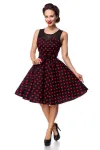 Kleid mit Dots schwarz/rot von Belsira kaufen - Fesselliebe