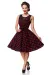 Kleid mit Dots schwarz/rot von Belsira