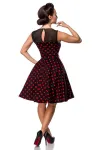 Kleid mit Dots schwarz/rot von Belsira kaufen - Fesselliebe