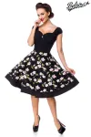 Blumenkleid schwarz von Belsira kaufen - Fesselliebe