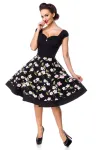 Blumenkleid schwarz von Belsira kaufen - Fesselliebe