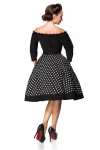 schulterfreies Swing-Kleid schwarz von Belsira kaufen - Fesselliebe