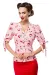 Bluse mit Kirschenmuster rosa von Belsira