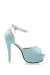 Retro Riemchen-Pumps hellblau von Belsira