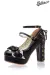 Retro Riemchen Pumps schwarz von Belsira