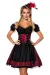 Premium Dirndl mit Bluse rot/schwarz von Dirndline