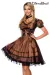 Premium Dirndl mit Bluse braun/schwarz von Dirndline