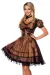 Premium Dirndl mit Bluse braun/schwarz von Dirndline