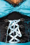 Premium Dirndl mit Bluse blau/schwarz von Dirndline kaufen - Fesselliebe