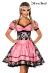 Premium Dirndl mit Bluse schwarz/rosa von Dirndline kaufen - Fesselliebe