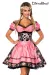 Premium Dirndl mit Bluse schwarz/rosa von Dirndline