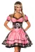 Premium Dirndl mit Bluse schwarz/rosa von Dirndline