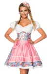 Premium Dirndl mit Bluse blau/rosa/weiß von Dirndline kaufen - Fesselliebe