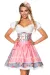 Premium Dirndl mit Bluse blau/rosa/weiß von Dirndline